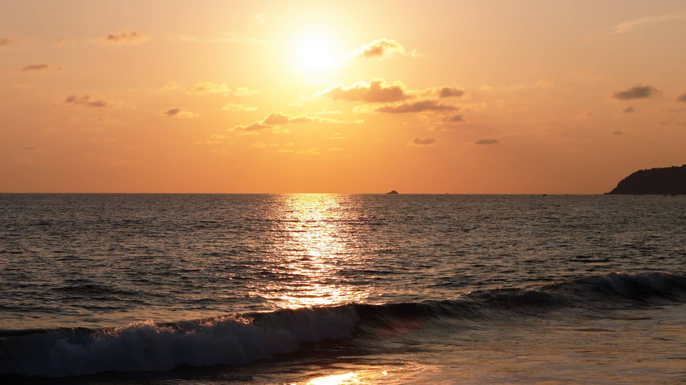 Sunset over the Pacific